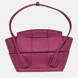 Bottega Veneta: Фиолетовая сумка  Arco