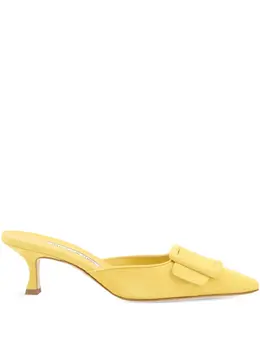 Manolo Blahnik: Жёлтые сабо  Maysale
