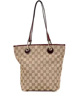 Gucci Pre-Owned: Коричневая сумка-шоппер 
