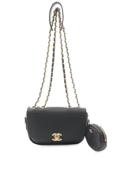 CHANEL Pre-Owned: Чёрная сумка 
