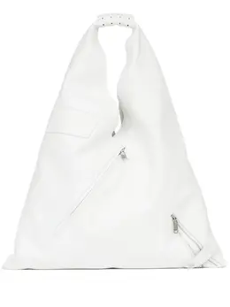MM6 Maison Margiela: Белая сумка-шоппер 