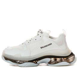 Balenciaga: Белые кроссовки  Triple S