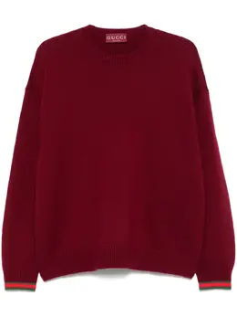 Gucci: Красный свитер  Web