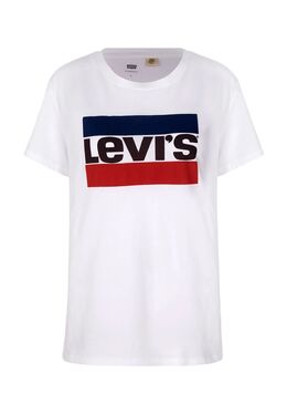 Levi's: Белая футболка 