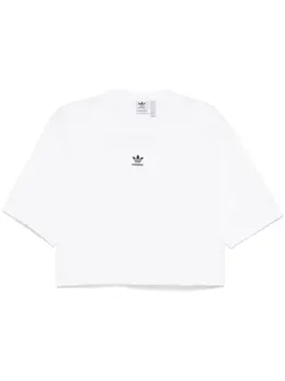 adidas: Белая футболка 