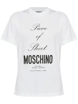 Moschino: Футболка с принтом 