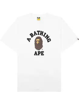 A BATHING APE®: Белая футболка 