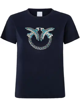 PINKO: Синяя футболка  Love Birds