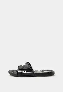 Fila: Чёрные шлёпанцы 