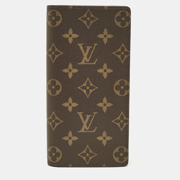 Louis Vuitton: Коричневый кошелёк 