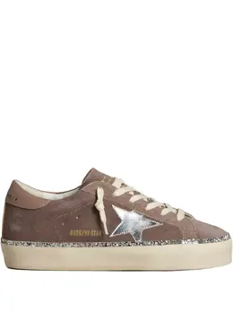 Golden Goose: Коричневые кроссовки  Hi Star