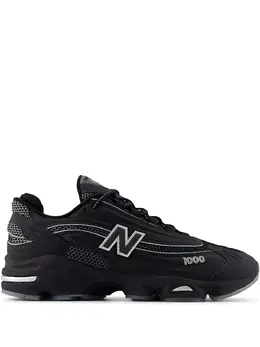 New Balance: Чёрные кроссовки 