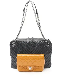 CHANEL Pre-Owned: Чёрная сумка 