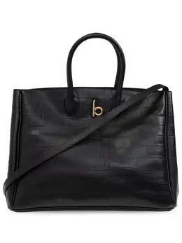 Burberry: Чёрная сумка-шоппер 