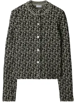 Burberry: Чёрный кардиган 