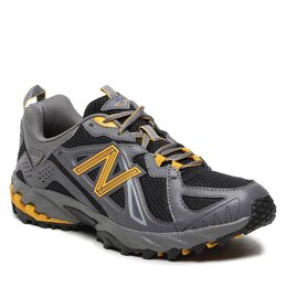 New Balance: Серые кроссовки 