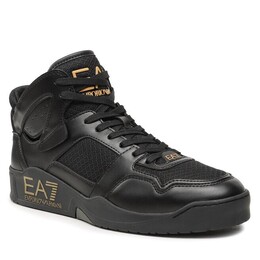 EA7 EMPORIO ARMANI: Чёрные кроссовки 