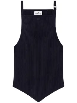 Courrèges: Синяя майка 