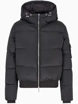 Armani Exchange: Чёрная куртка 