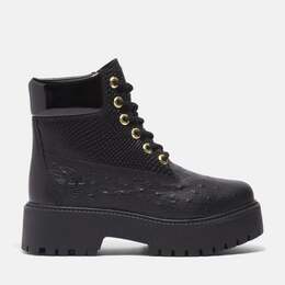 Timberland: Чёрные ботинки 