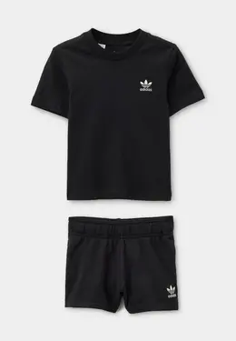 adidas Originals: Чёрный костюм 