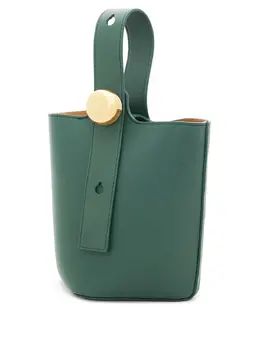 LOEWE: Зелёная сумка  Bucket
