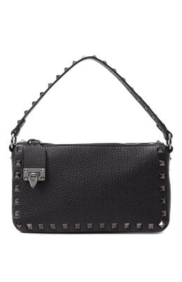 Valentino: Чёрная сумка  Rockstud Small