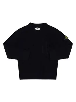 STONE ISLAND JUNIOR: Свитер из шерсти 