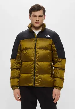 The North Face: Коричневый пуховик 