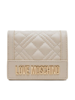 LOVE MOSCHINO: Бежевый кошелёк 