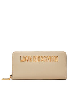 LOVE MOSCHINO: Бежевый кошелёк 