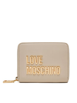 LOVE MOSCHINO: Бежевый кошелёк 