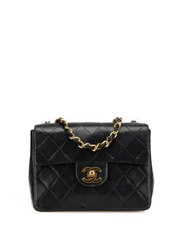 CHANEL Pre-Owned: Чёрная сумка через плечо 