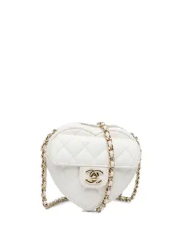 CHANEL Pre-Owned: Белая сумка через плечо 