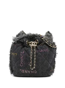 CHANEL Pre-Owned: Серая сумка 