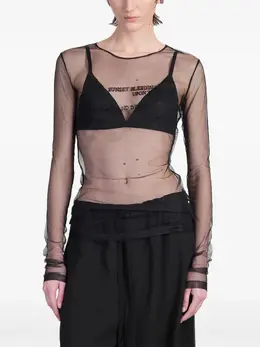 Ann Demeulemeester: Прозрачная футболка 