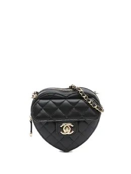 CHANEL Pre-Owned: Чёрная сумка через плечо 