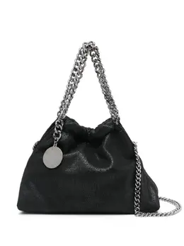 Stella McCartney: Чёрная сумка-шоппер  Falabella