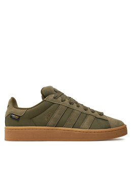 Adidas: Зелёные кроссовки  Campus