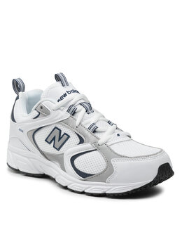 New Balance: Белые кроссовки 