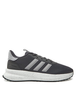 Adidas: Серые кроссовки 