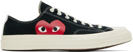 Comme Des Garçons Play: Чёрные кеды  Play