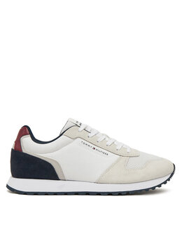 Tommy Hilfiger: Белые кроссовки  Runner