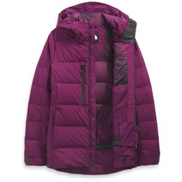 The North Face: Фиолетовый пуховик 