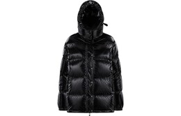 Moncler: Чёрный пуховик 