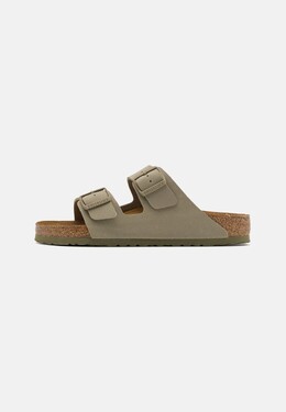 Birkenstock: Сабо  Arizona цвета хаки