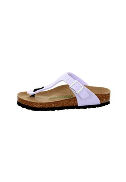 Birkenstock: Фиолетовые сандалии 