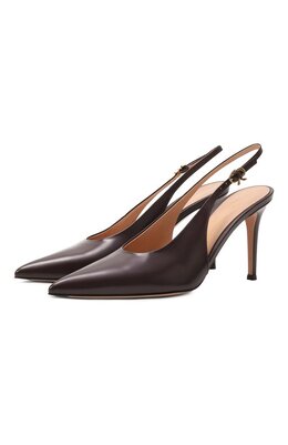 Gianvito Rossi: Бордовые туфли 