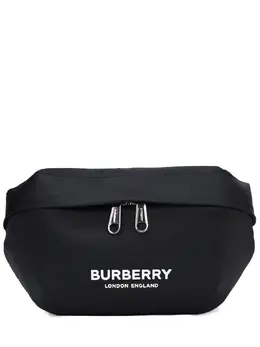 BURBERRY: Чёрная сумка  Sonny