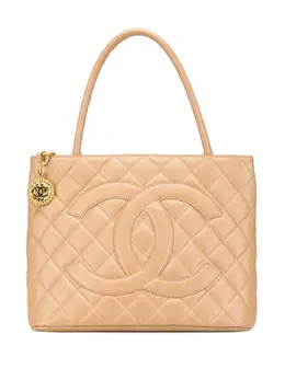 CHANEL Pre-Owned: Коричневая сумка-шоппер 